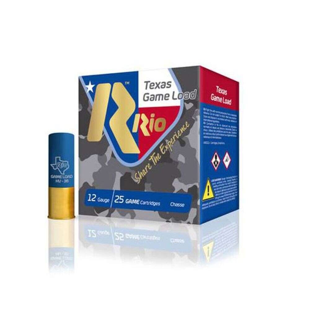 Ammunition Rio Ammunition 1 1/4 oz 12Gauge RIO TGHV366TX  TXGAME HV   12 2.75 6SHT 11/4 25/10 • Model: 1-1/4 oz